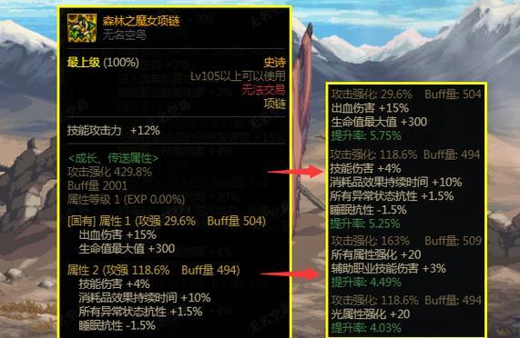 dnf魔道选择项链的标准是什么？如何根据属性挑选合适的项链？  第1张