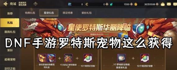 dnf宠物什么用？宠物有哪些功能？  第1张